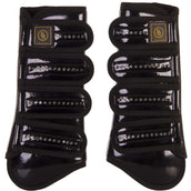 BR Tendon Boots Pro Max Varnish with Rhinestones Black