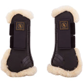 BR Tendon Boots Snuggle Artificial Sheepskin Black