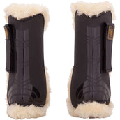 BR Tendon Boots Snuggle Artificial Sheepskin Black