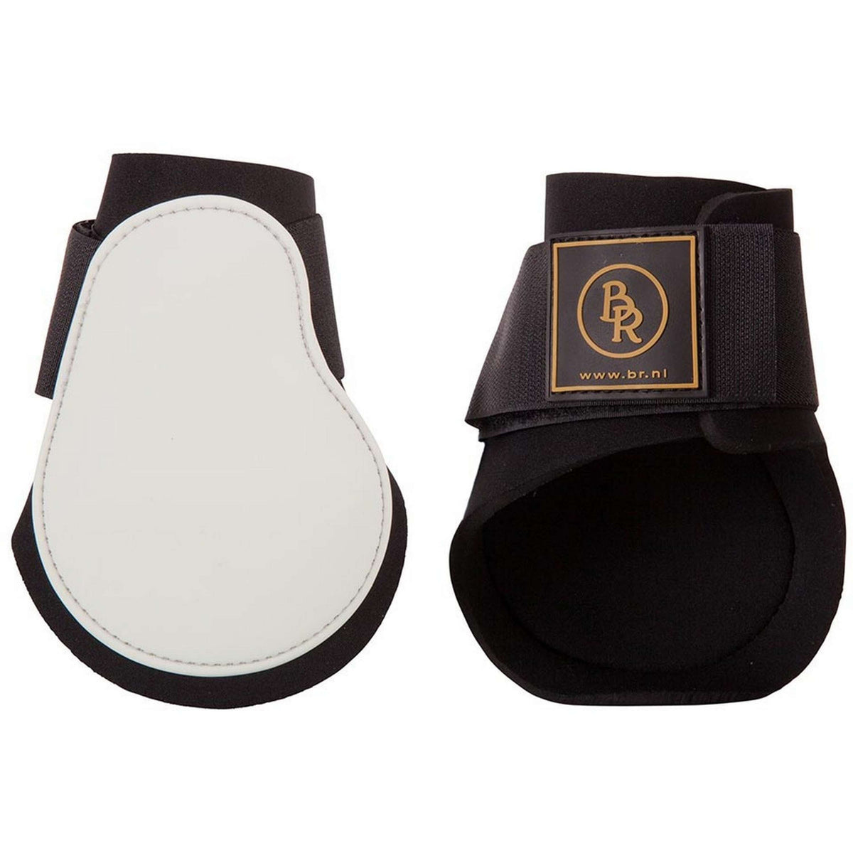 BR Fetlock Boots Event PU with Neoprene Lining White