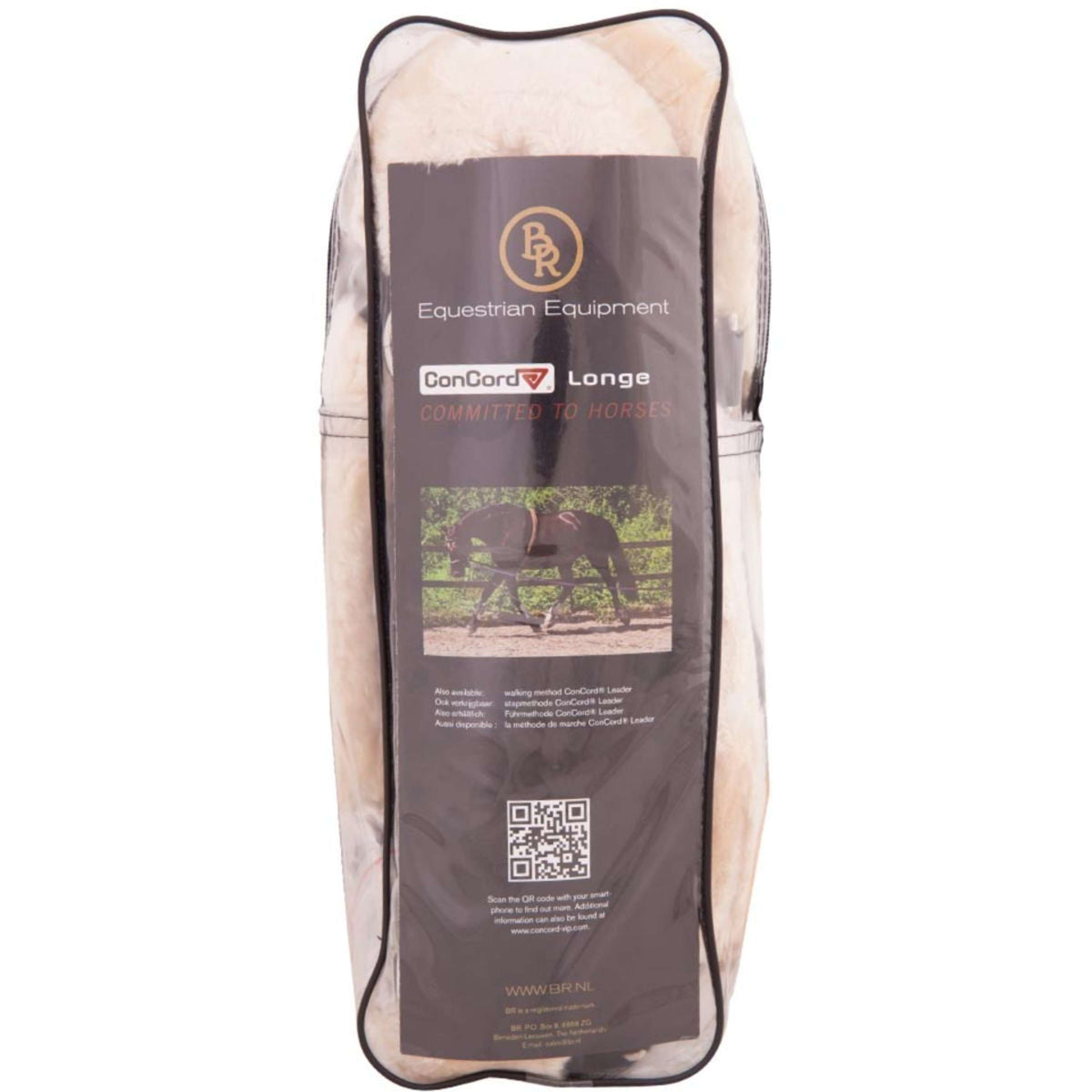 BR Lunging Method Longe Black/Beige