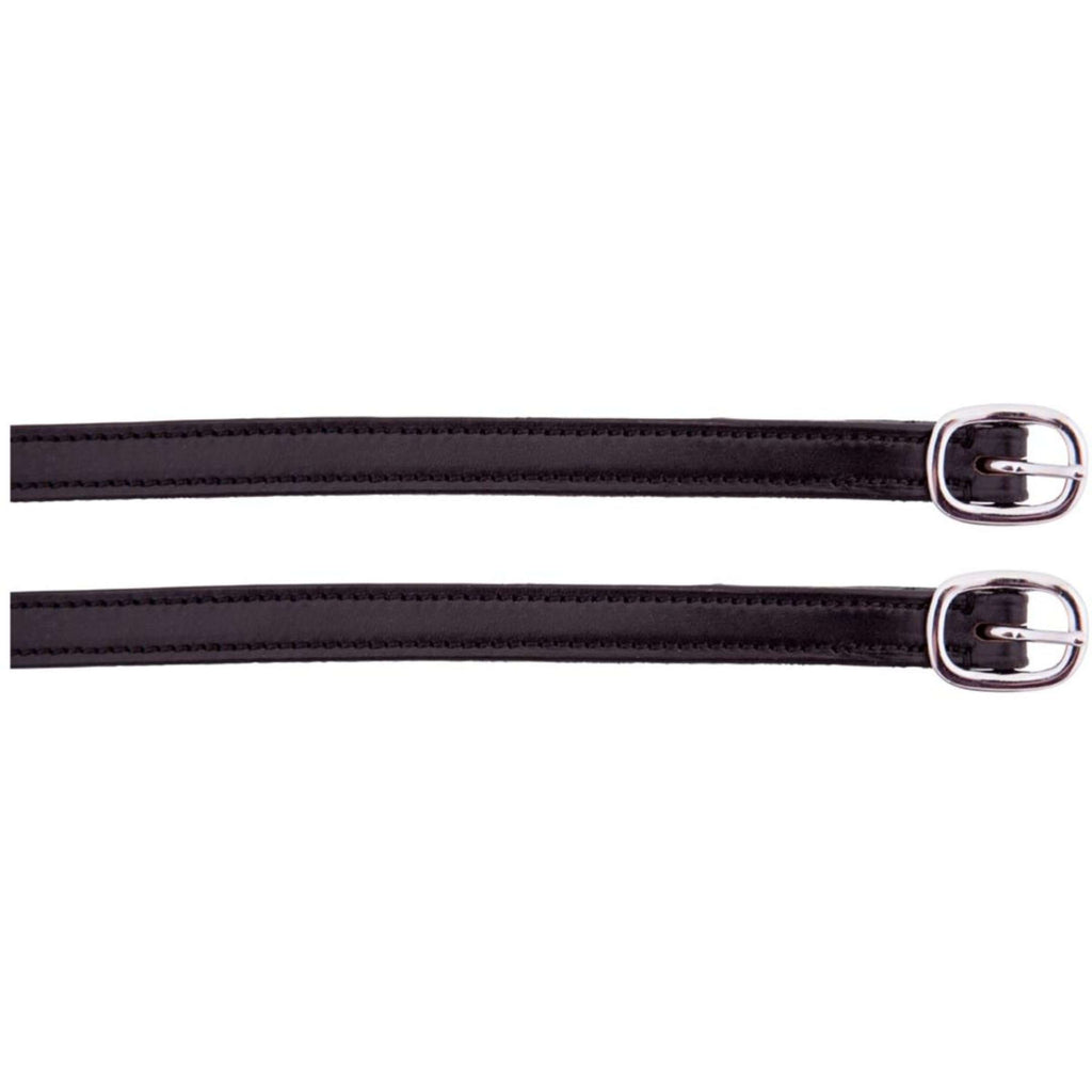 BR Spur Straps Leather Lined Stainless Steel Buckle Black