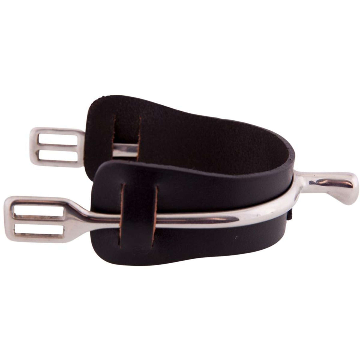 Premiere Spur Guards Leather with Button per Pair Black