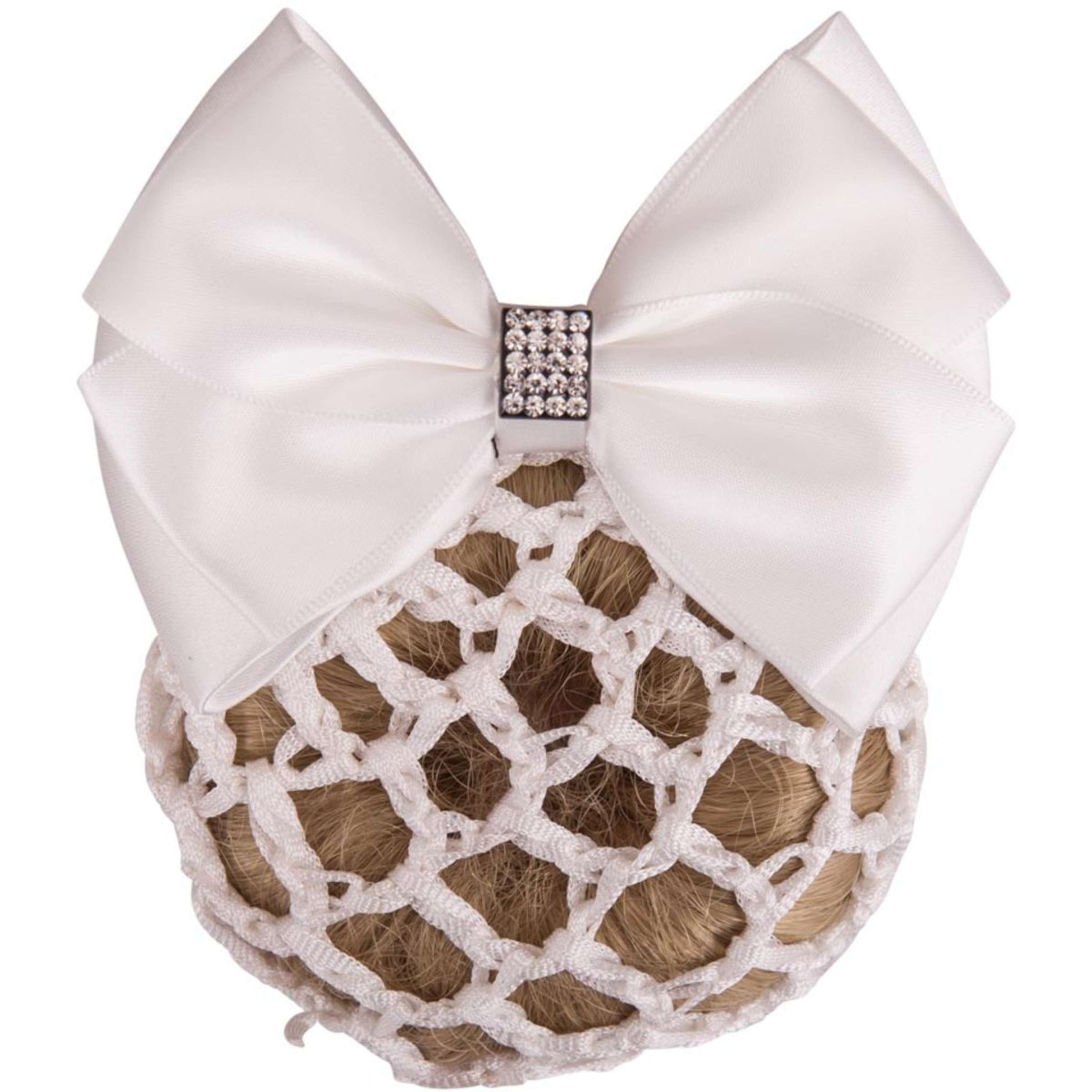 BR Hair Tie with Small Mesh and Glitter White BR Hair Tie with Small Mesh and Glitter White