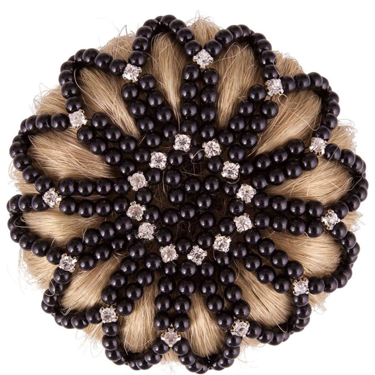 BR Hairnet Pearl Diamond Black