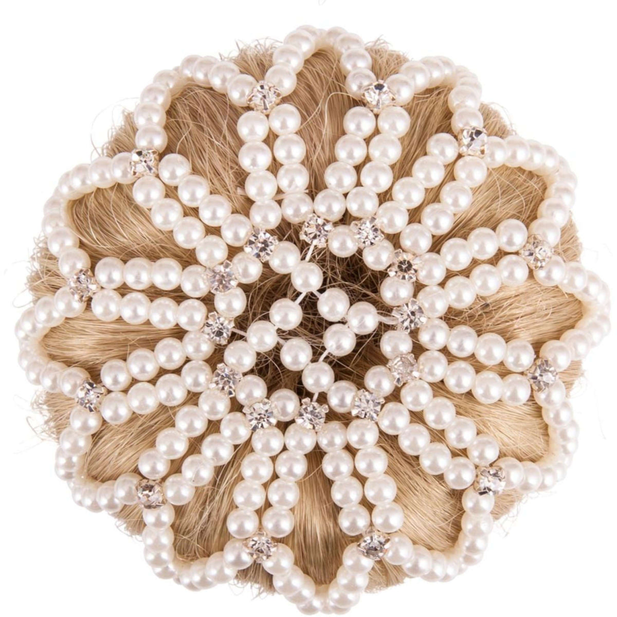 BR Hairnet Pearl Diamond White