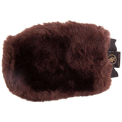 BR Grooming Glove Double sided Sheepskin Brown