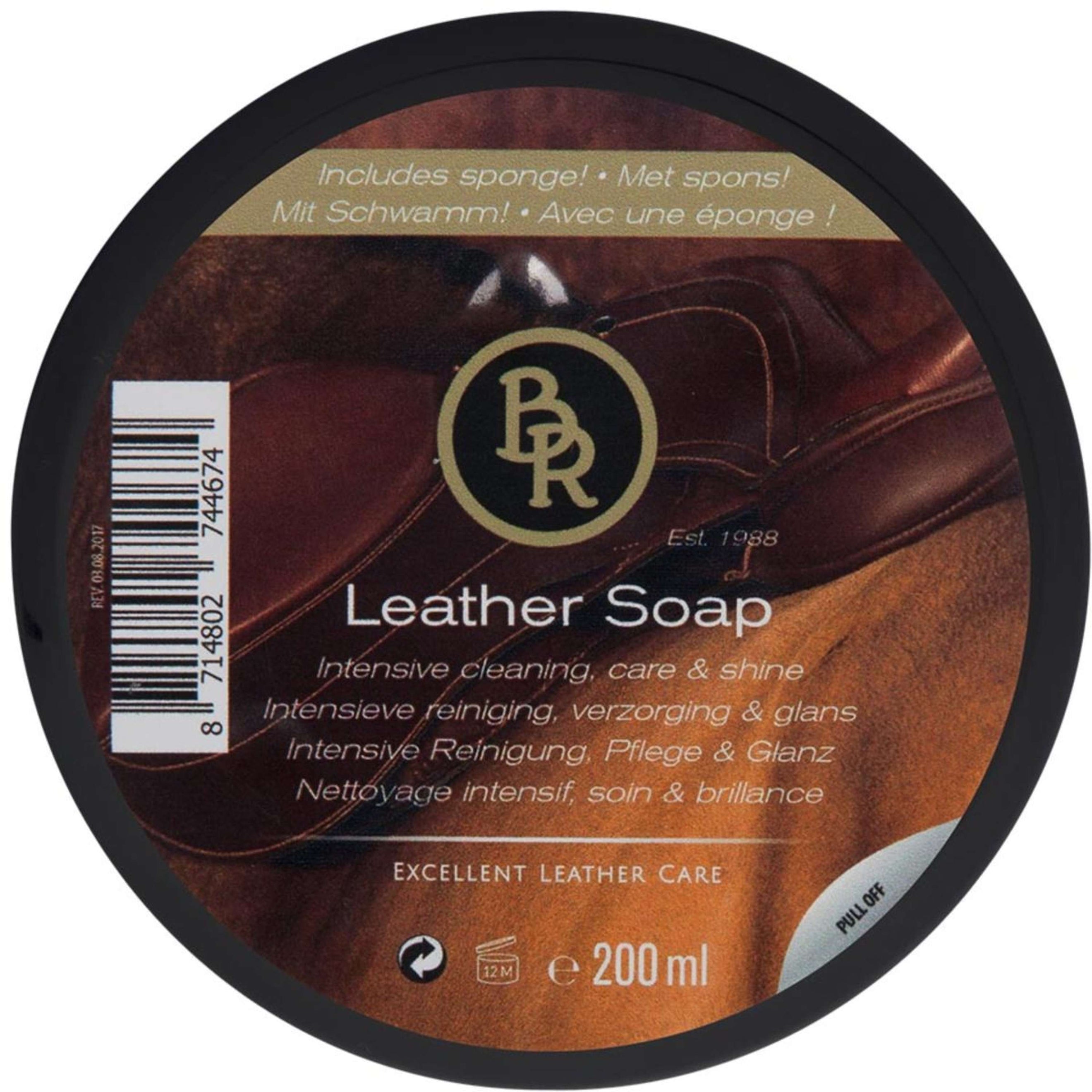 BR Leather Soap with Sponge