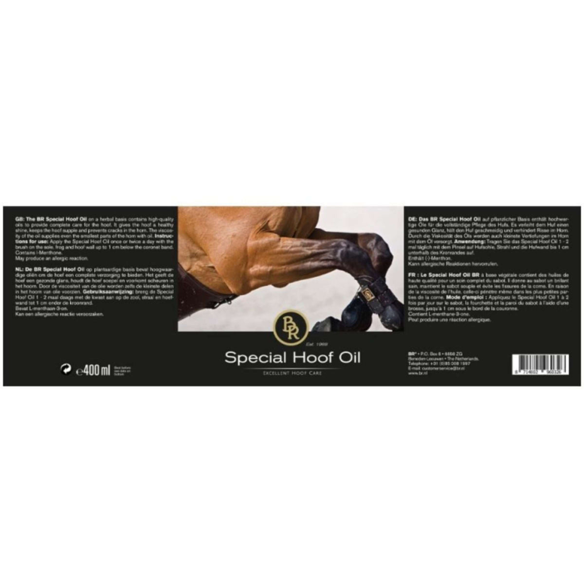 BR Hoof Oil with Brush