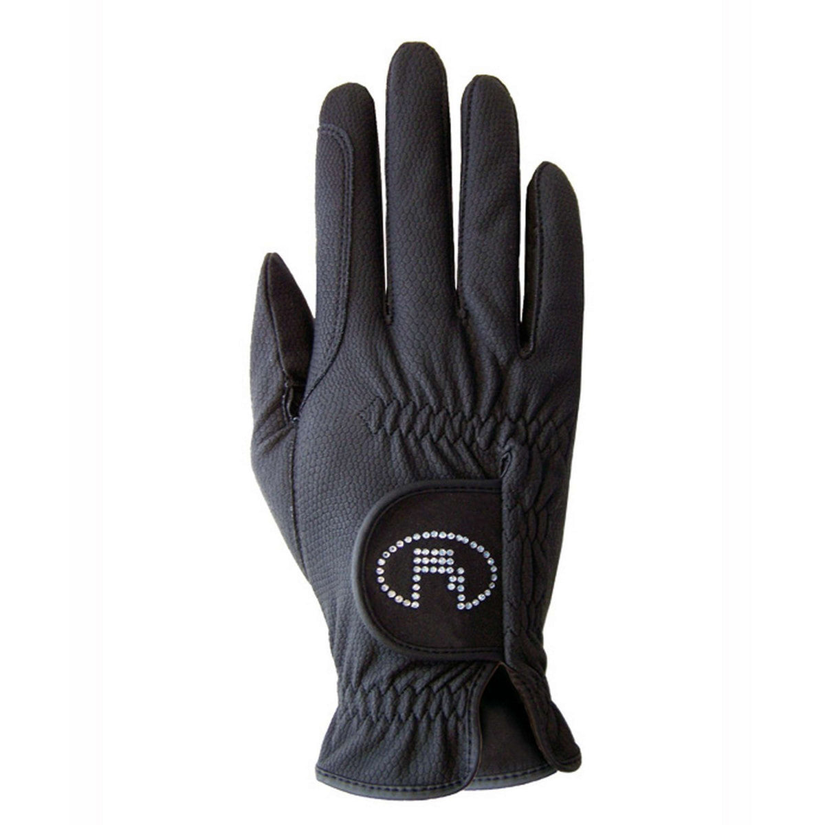 Roeckl Riding Gloves Lisboa Roeck-Grip Swarovski Black 8,5 Black