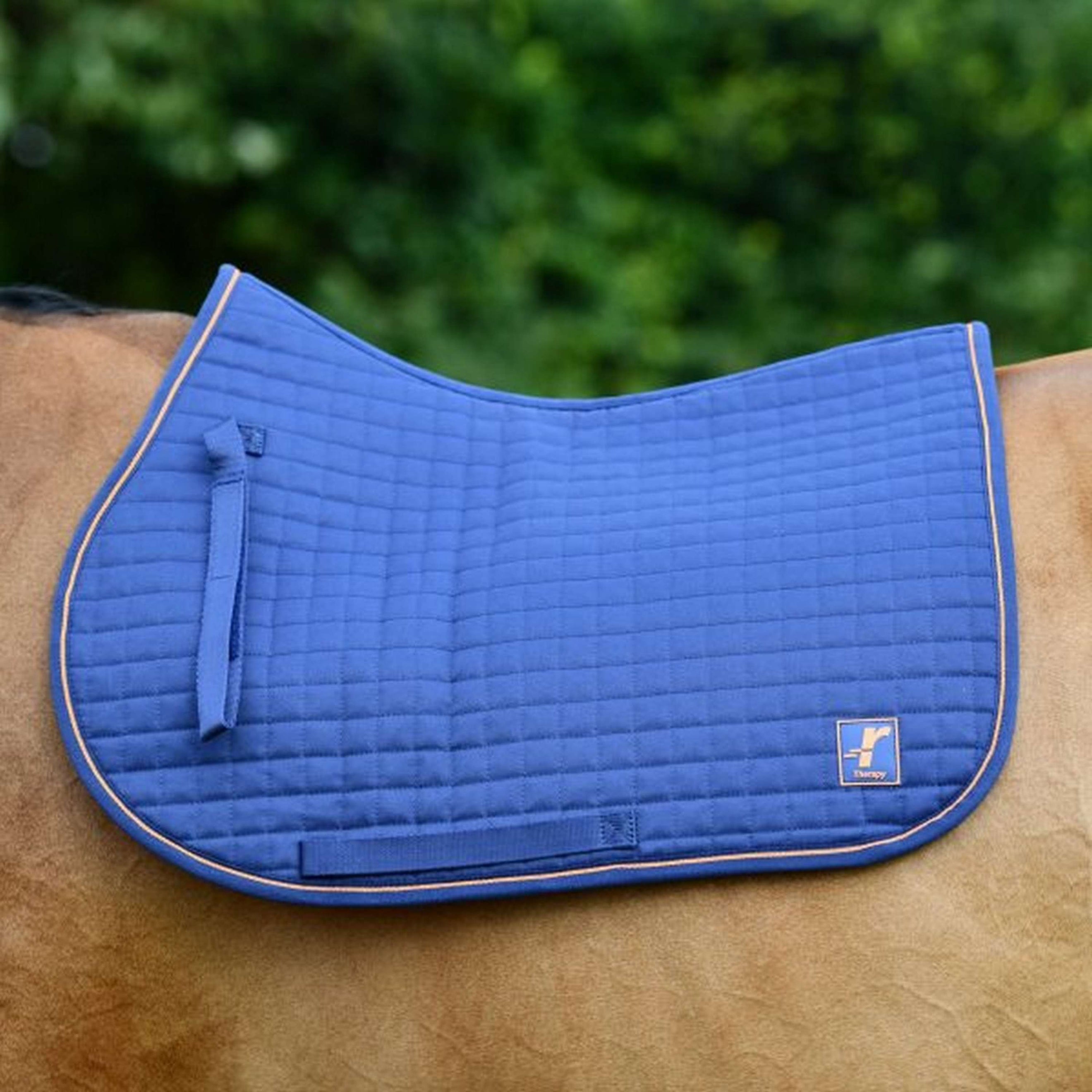 Bucas Saddlepad Therapy Jumping Navy/Orange