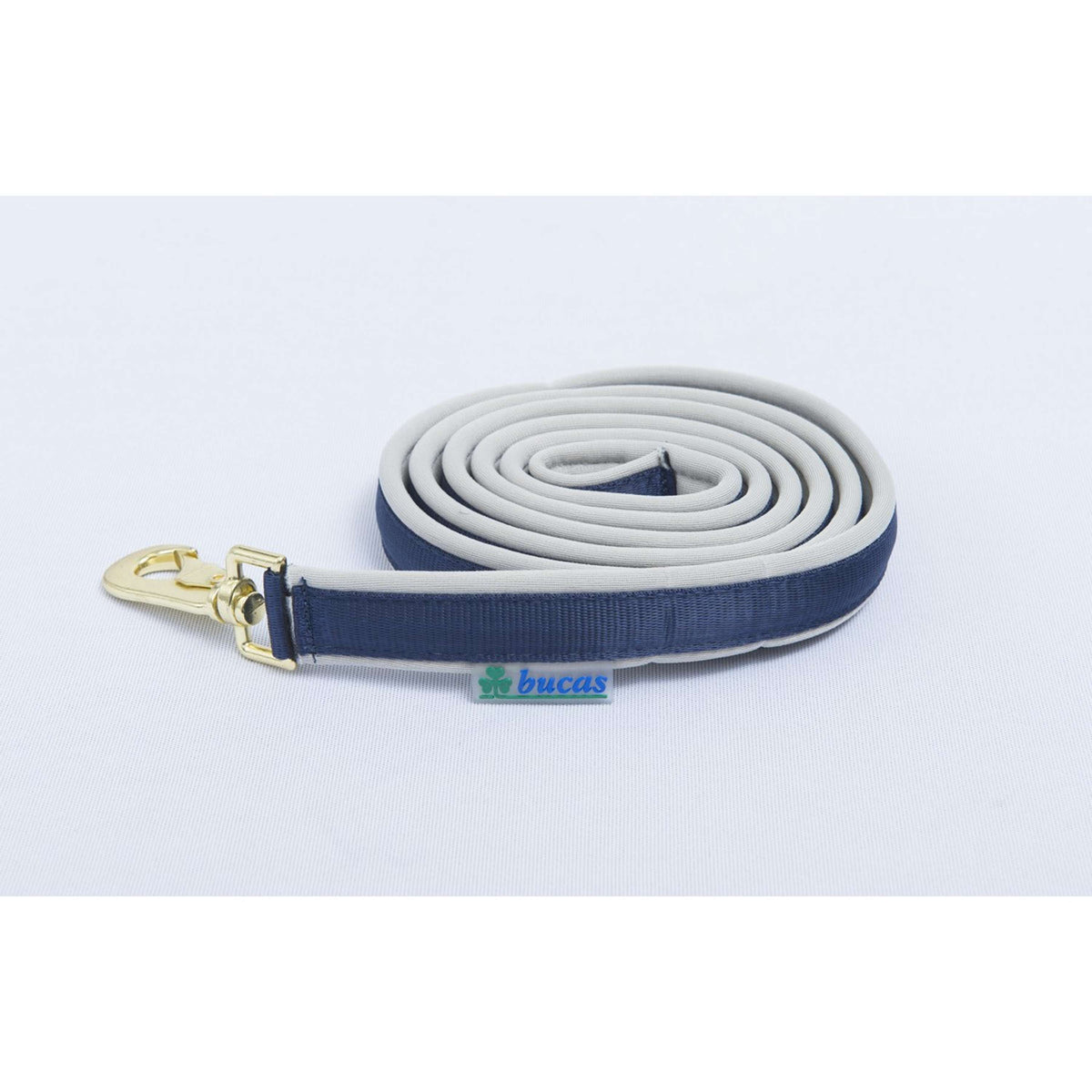 Bucas Lead Rein Dublin Padded Navy/Silver