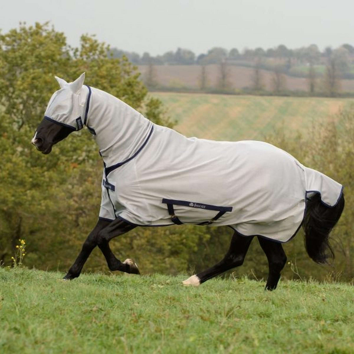 Bucas Freedom Fly Sheet Full Neck Silver