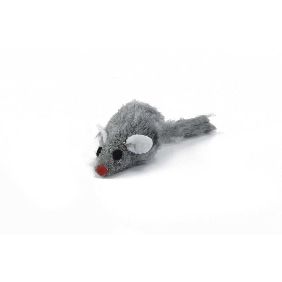 Beeztees Plush Mouse Short Hair Grey