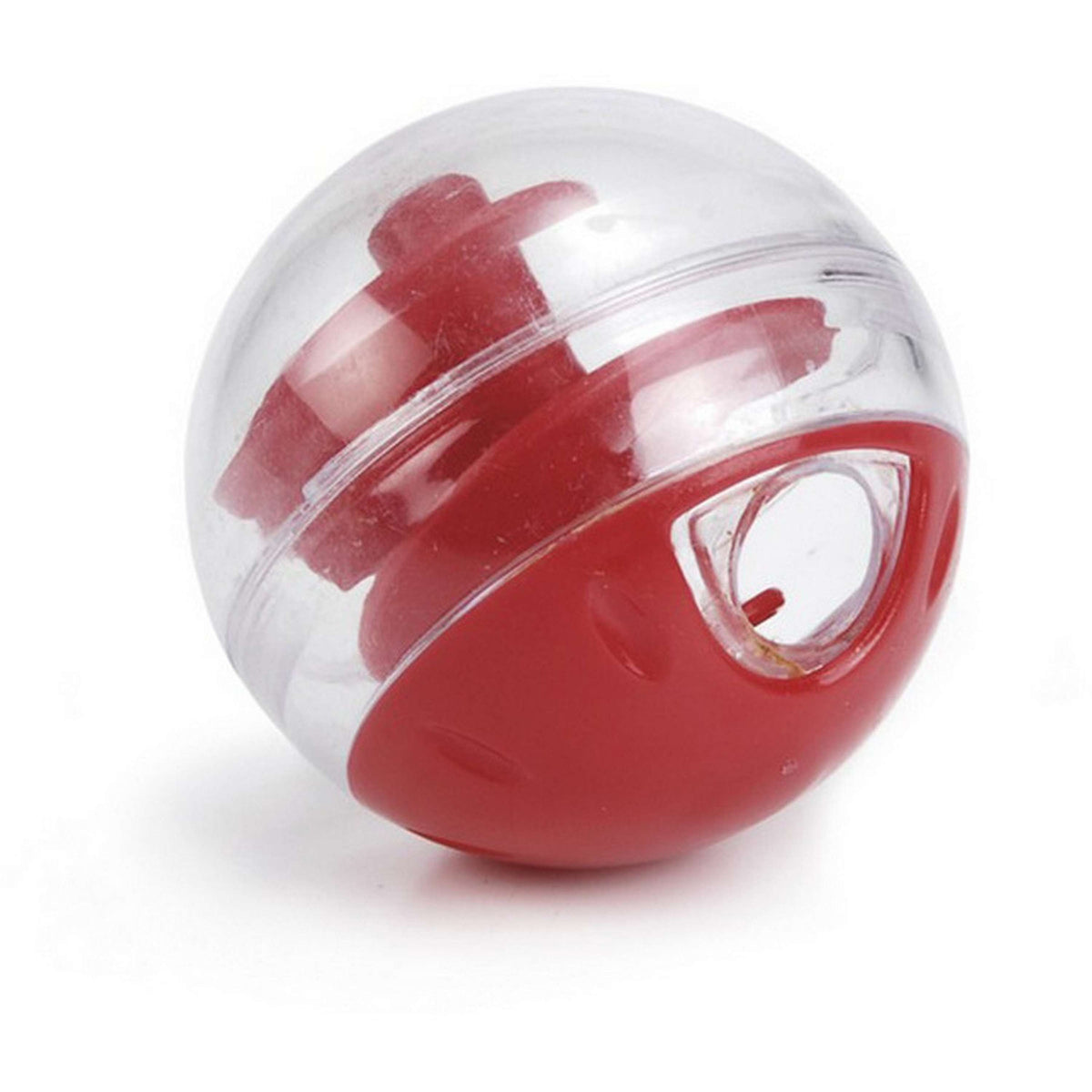 Beeztees Snack Ball Twirly Plastic Adjustable for Cat Red