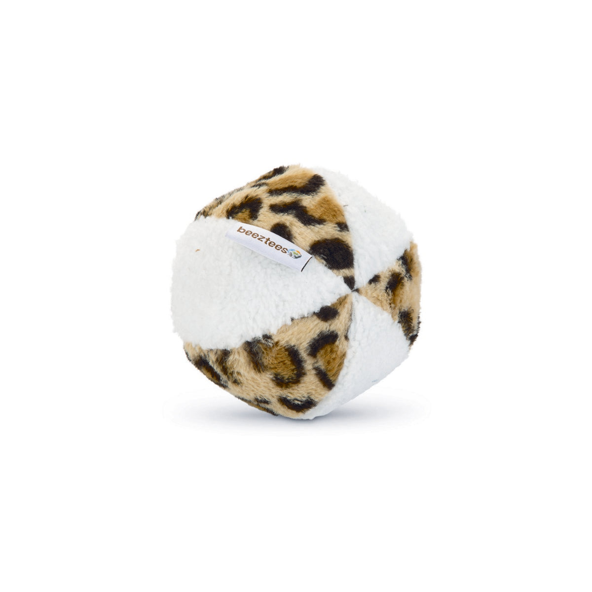 Beeztees Ball Safari Pluche White/Brown