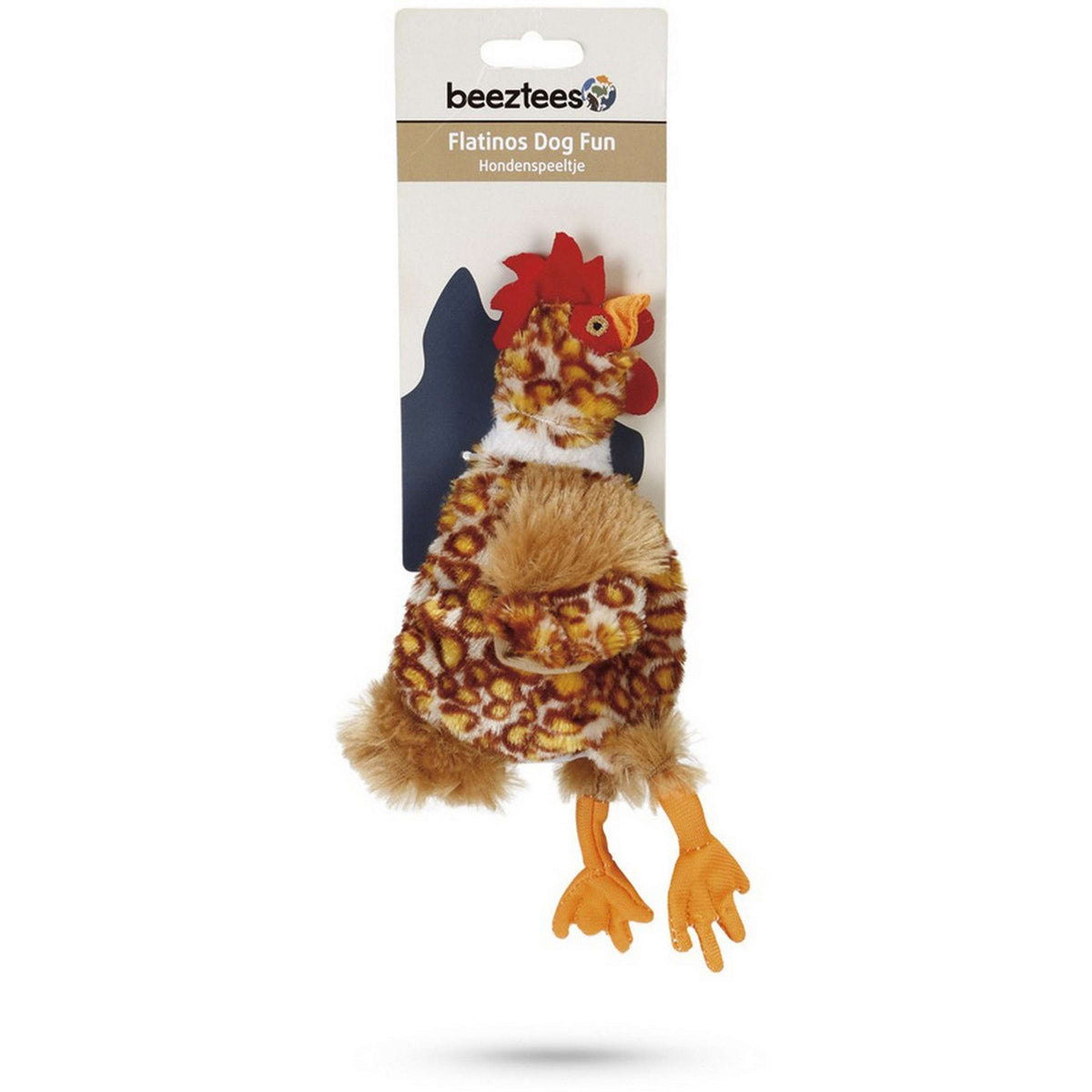 Beeztees Plush Toy Flatinos Chicken