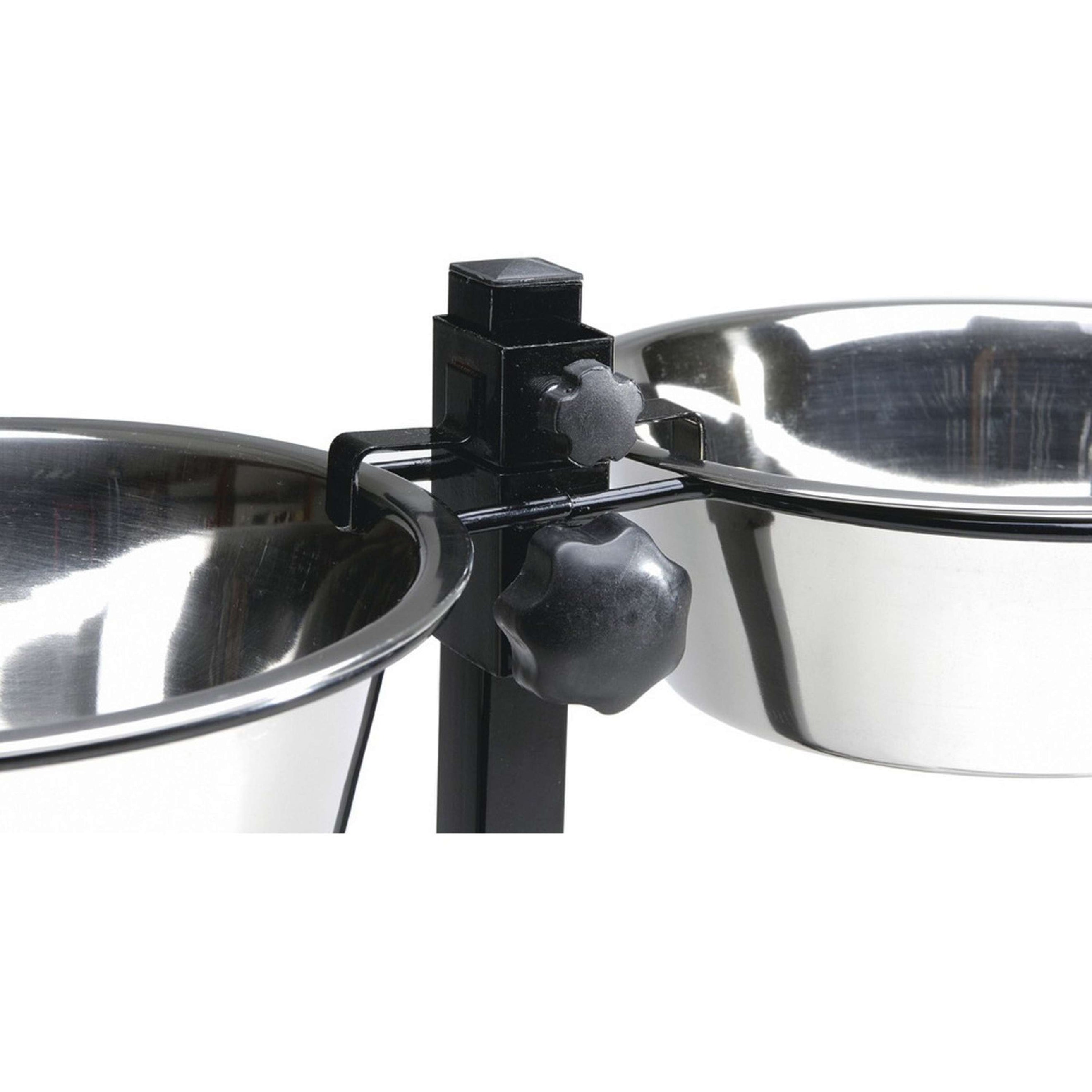 Beeztees Dog Stand for 2 SS Boxes Black Beeztees Dog Stand for 2 SS Boxes Black