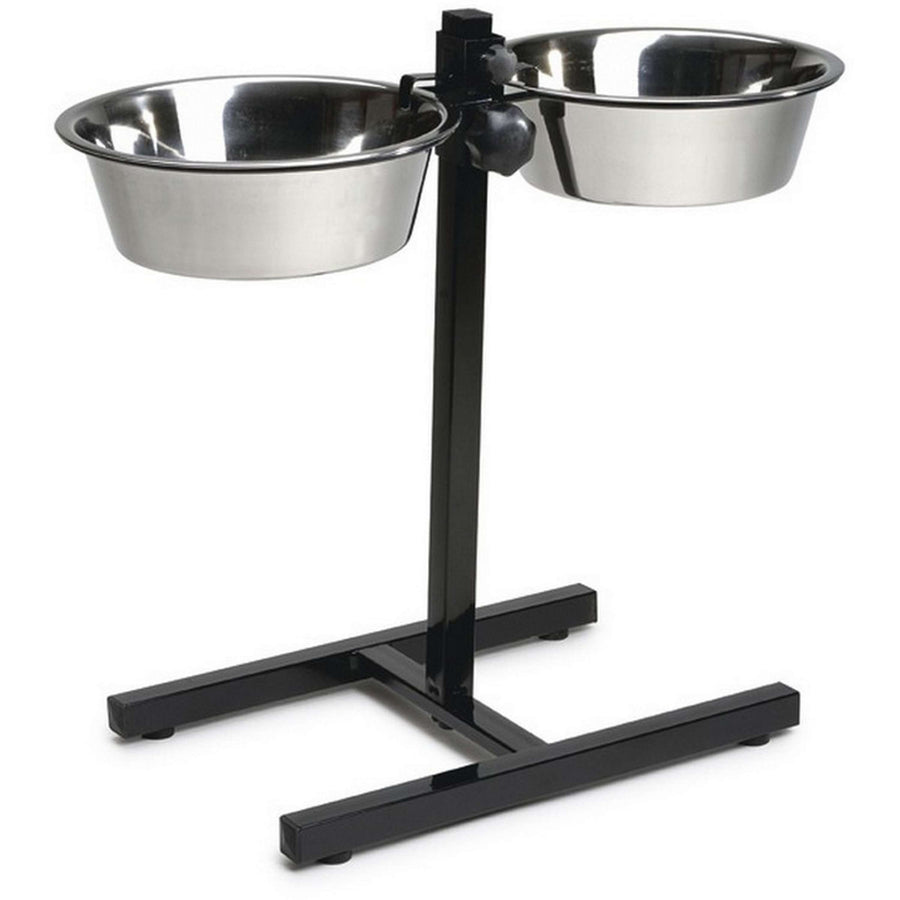 Beeztees Dog Stand for 2 SS Boxes Black