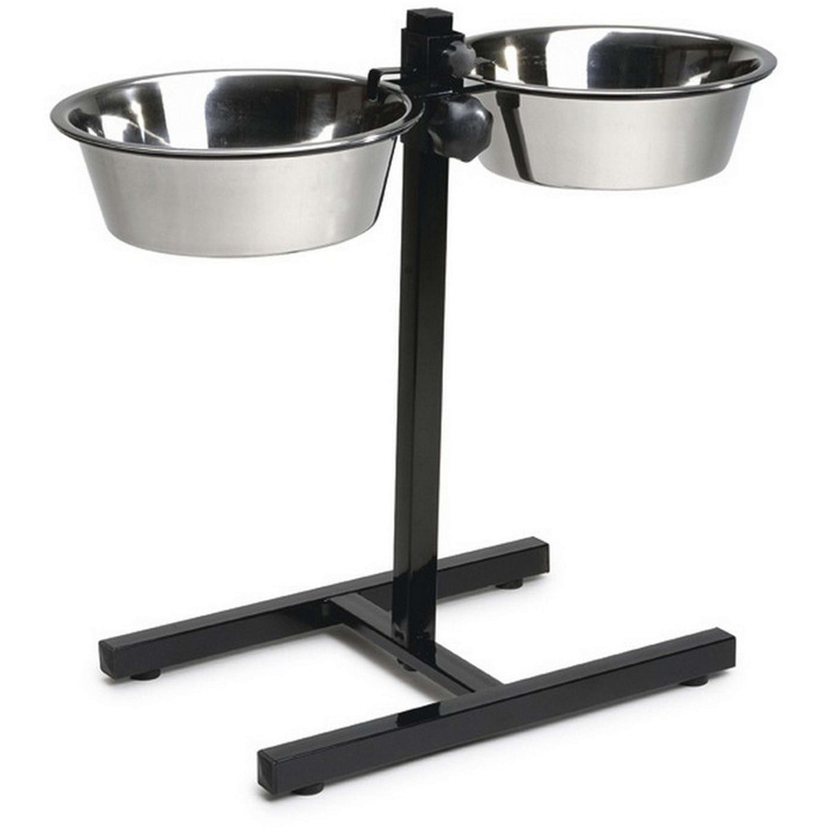 Beeztees Dog Stand for 2 SS Boxes Black