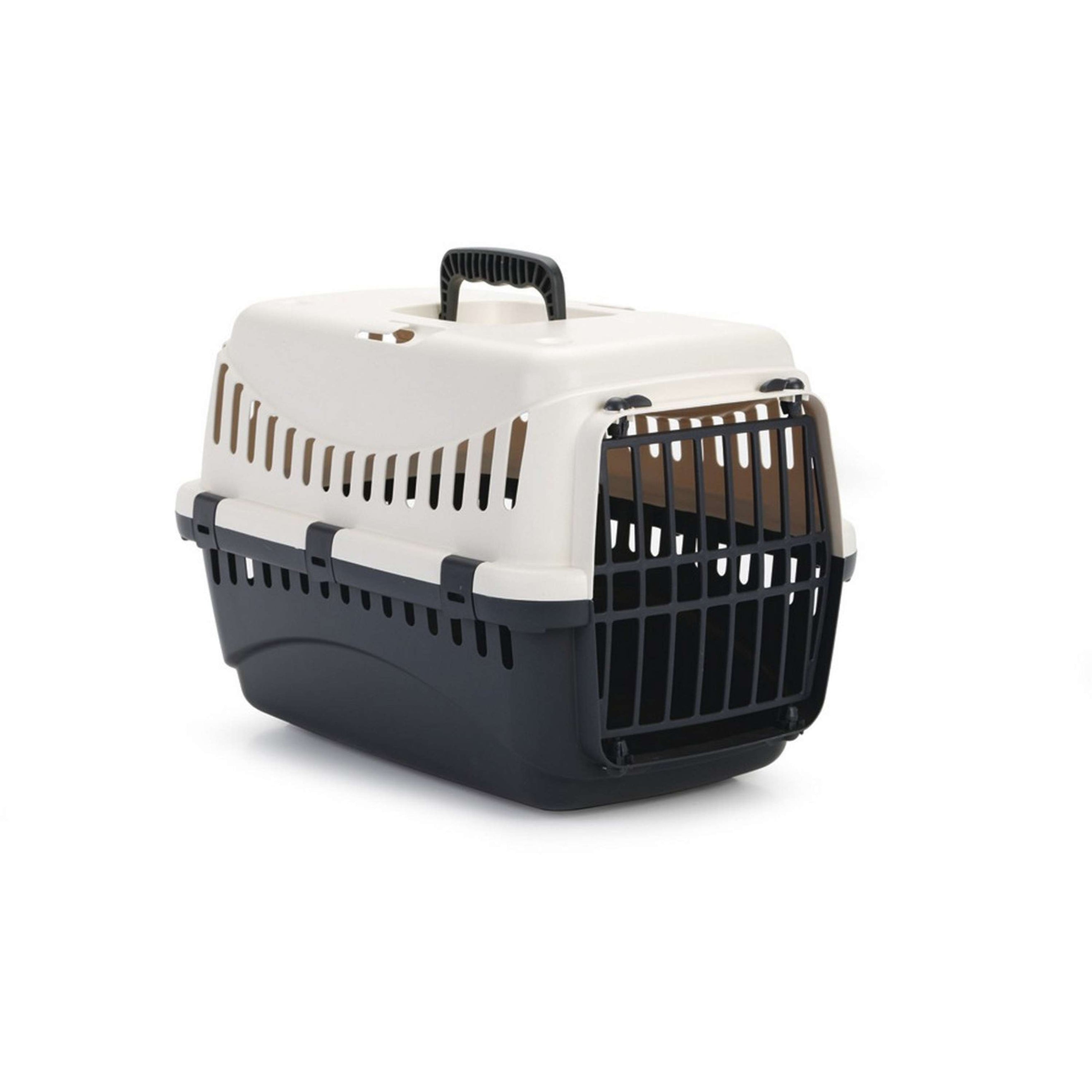 Beeztees Travel Basket Gypsy cream Anthracite Beeztees Travel Basket Gypsy cream Anthracite