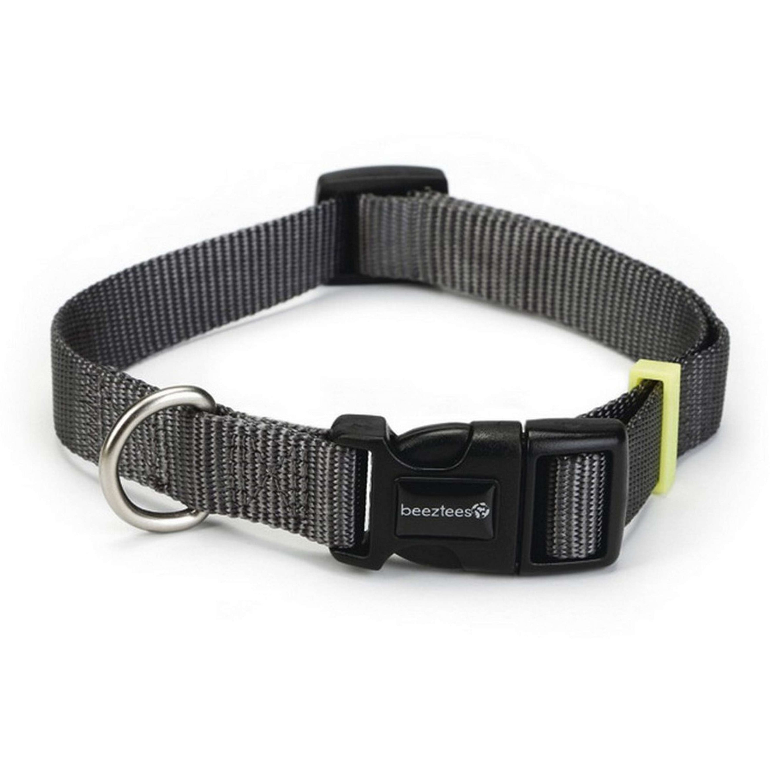 Beeztees Collar Uni Nylon Dark Grey