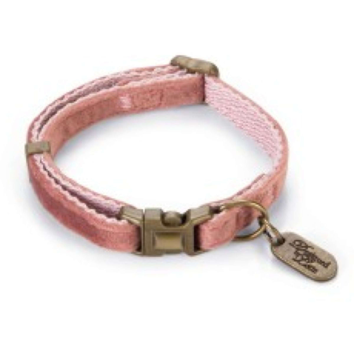 Designed by Lotte Cats Collar Velura Velvet Pink