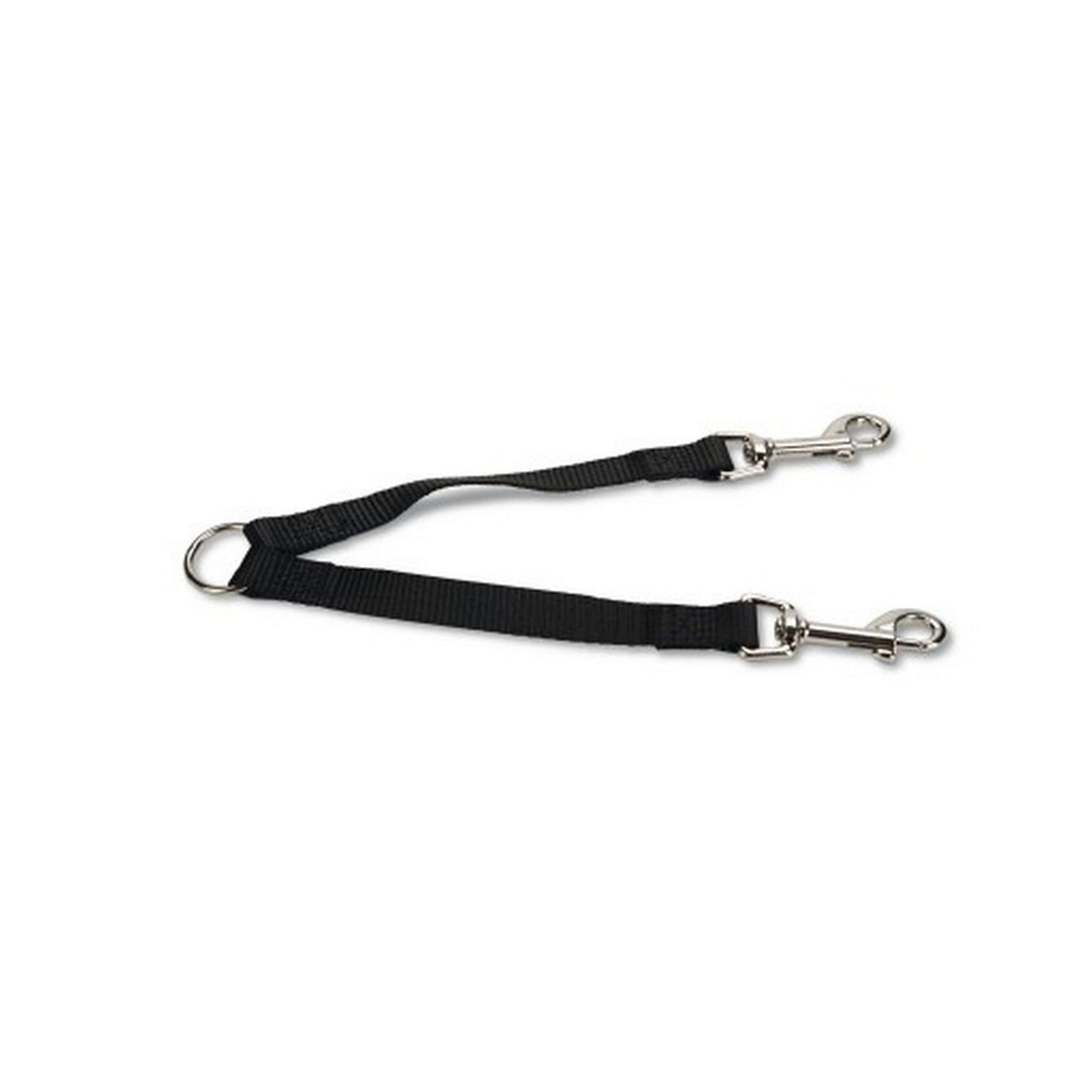 Beeztees Dog Leash Coupler Duo Nylon Black