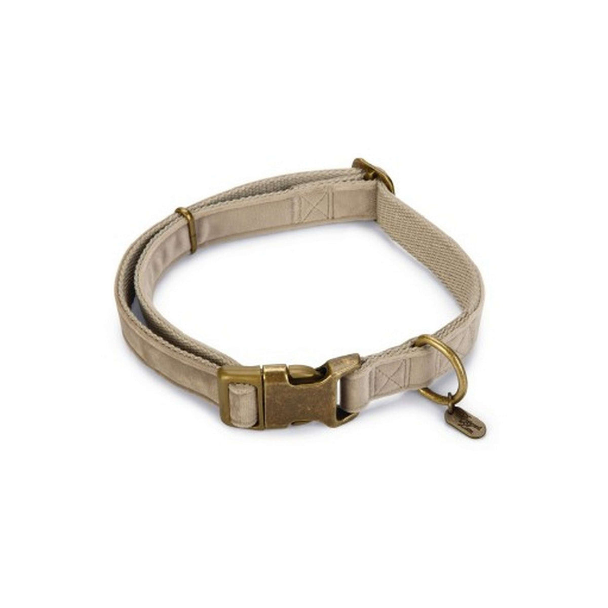 Designed by Lotte Dog Collar Velura Velvet Grey