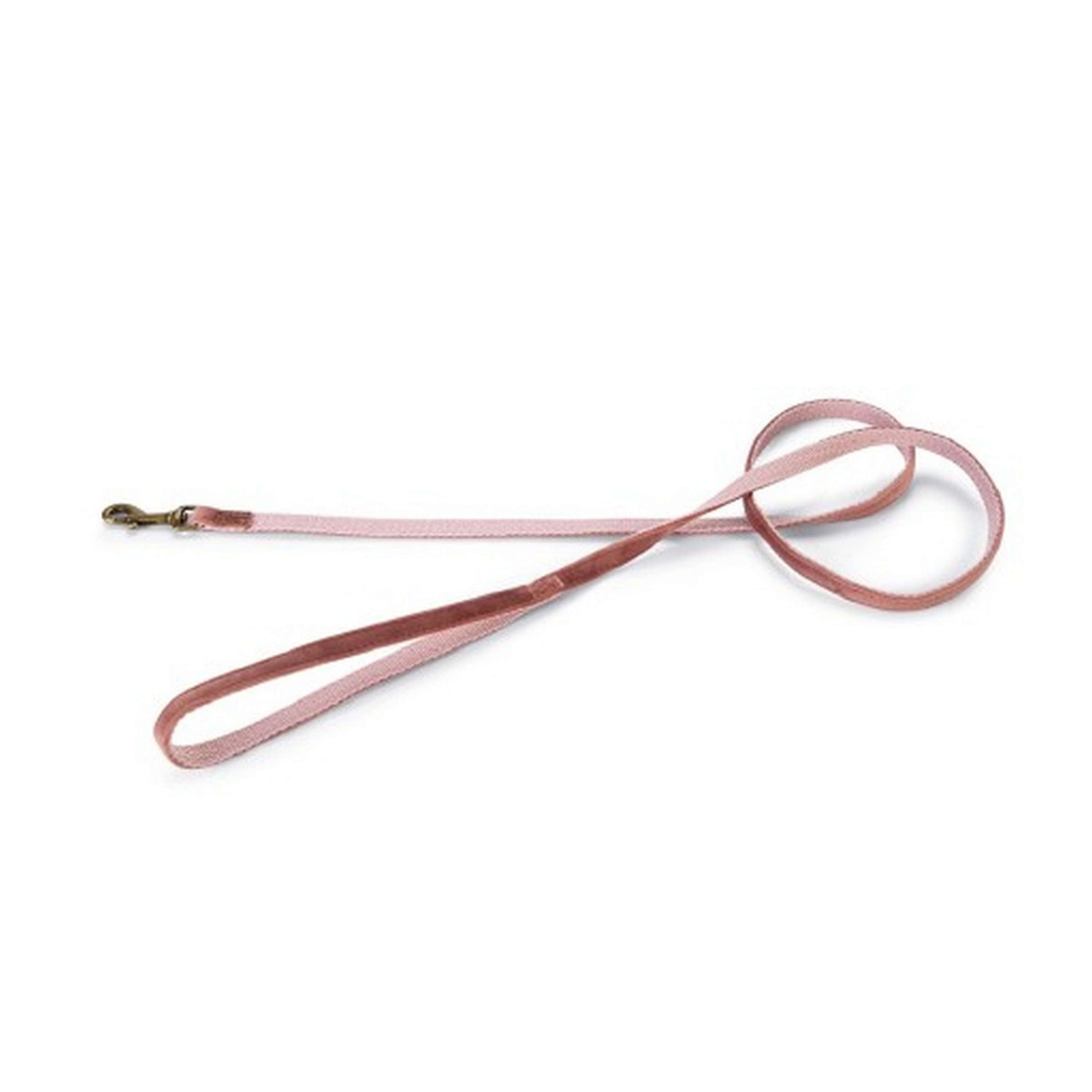 Designed by Lotte Dog Leash Velura Velvet Pink