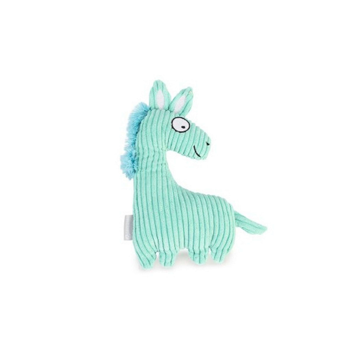 Beeztees Soft Toy Horse Joli Rib Fabric Blue