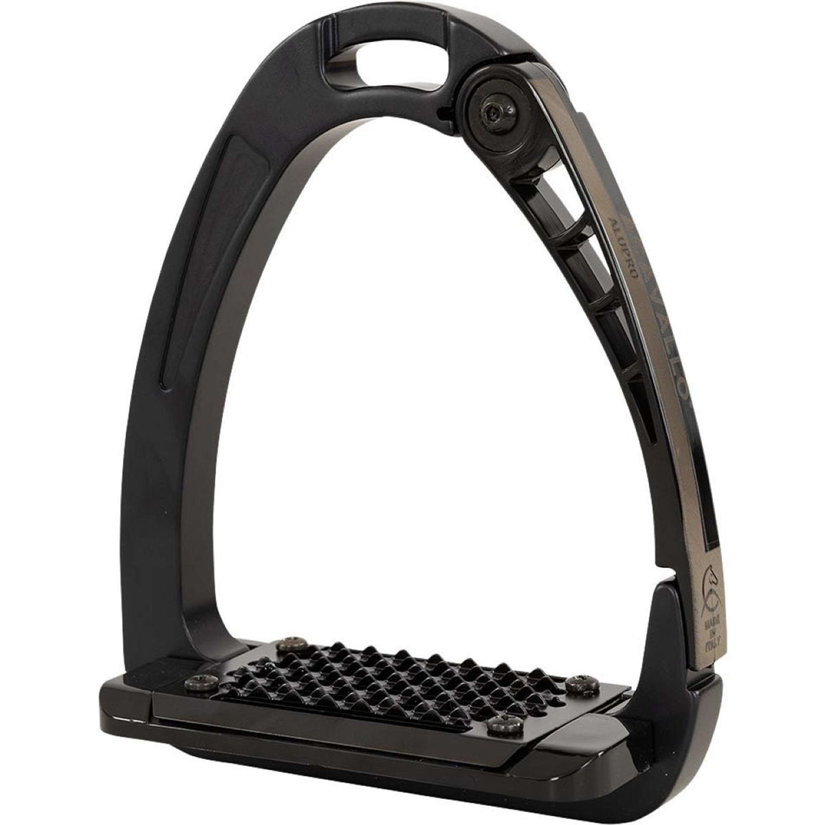 Acavallo Stirrups Arena Alupro Black plain