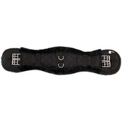 Premiere Dressage Girth Anatomic Synthetic Sheepskin Black/Black