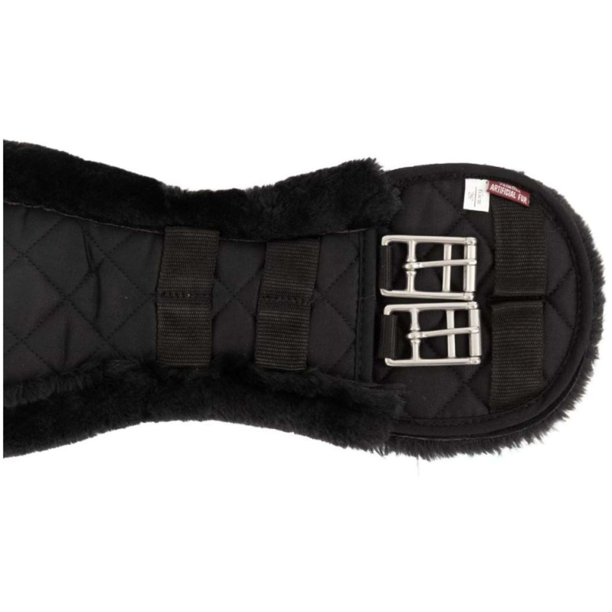 Premiere Dressage Girth Anatomic Synthetic Sheepskin Black/Black