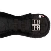 Premiere Dressage Girth Anatomic Synthetic Sheepskin Black/Black