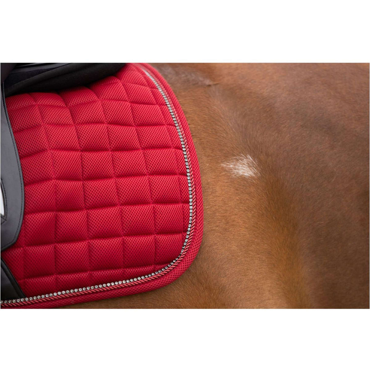 BR Saddlepad Ace Flow Dressage Red Tibetan