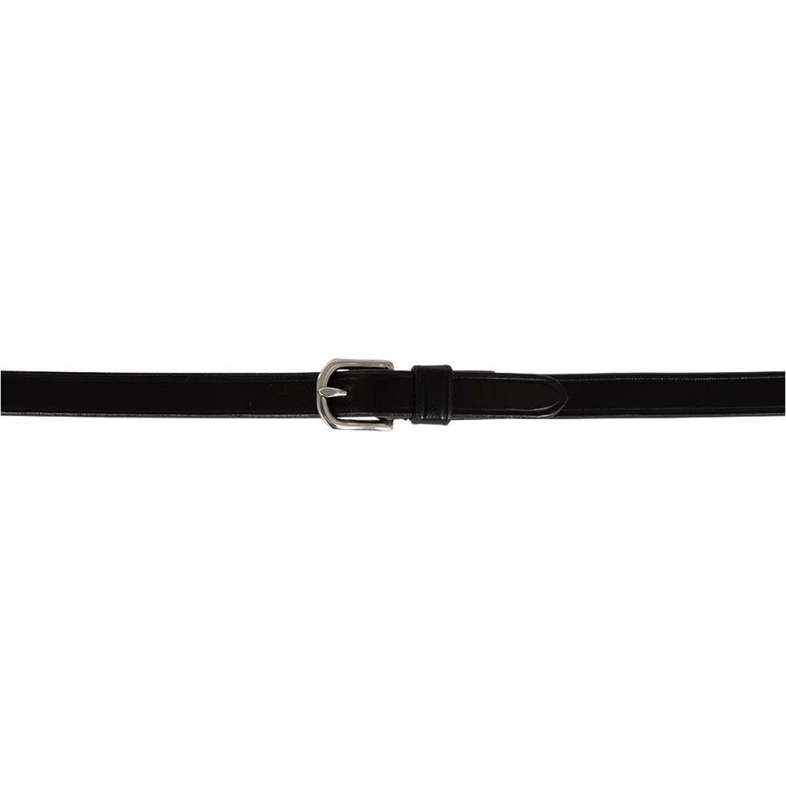 BR Reins Rubber with Stoppers Black/Silver