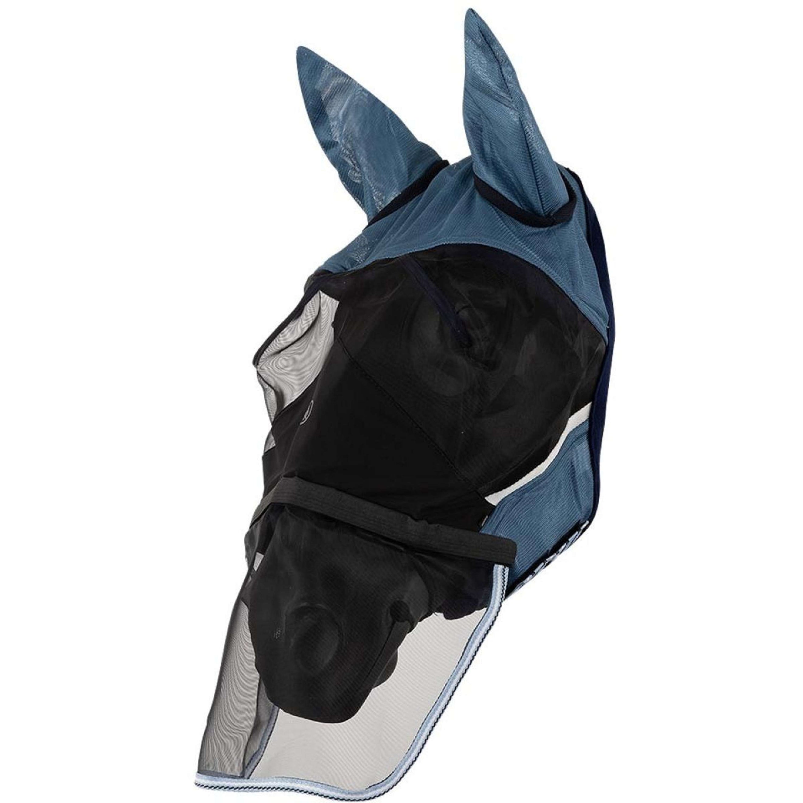 BR Fly Mask Anti-Bacterial Lemongrass with Ears Captain's Blue