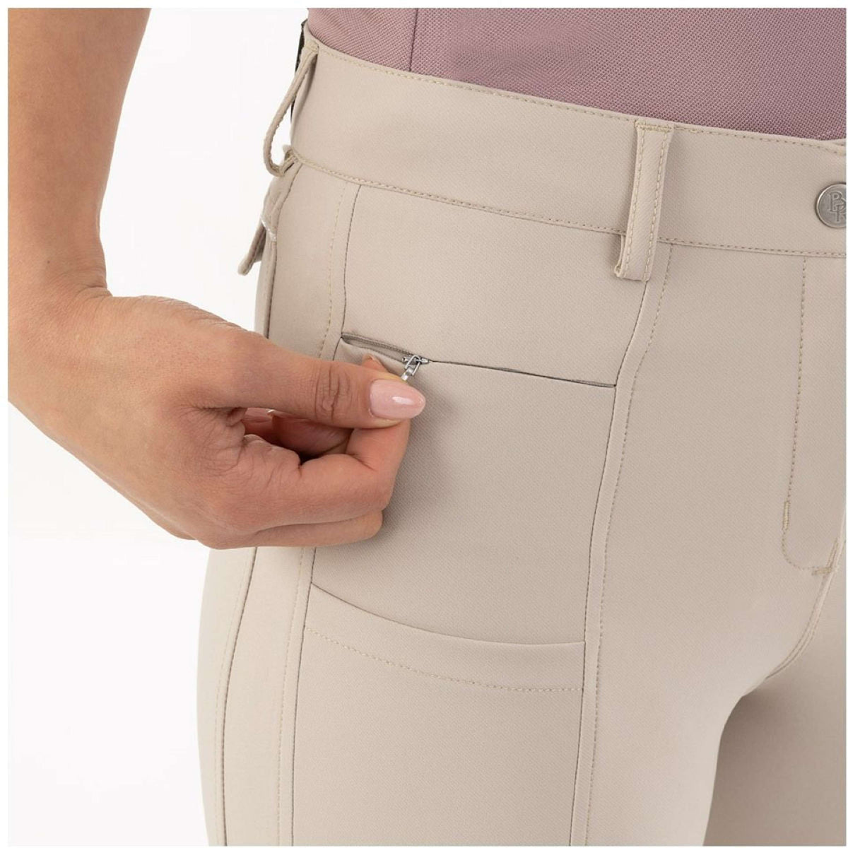 BR Breeches Envy Silicon Seat Dove