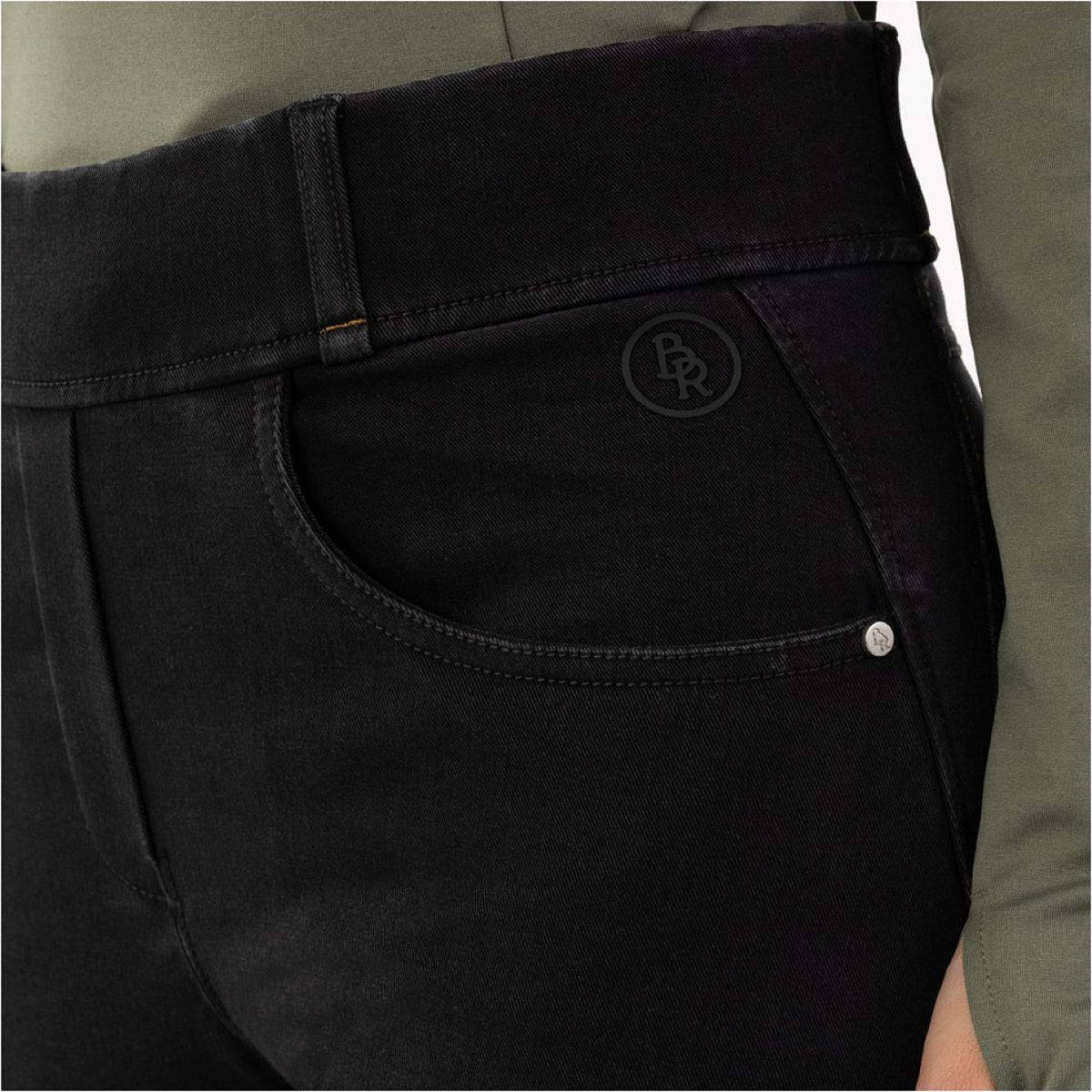 BR Breeches Florence Full Grip Black Denim