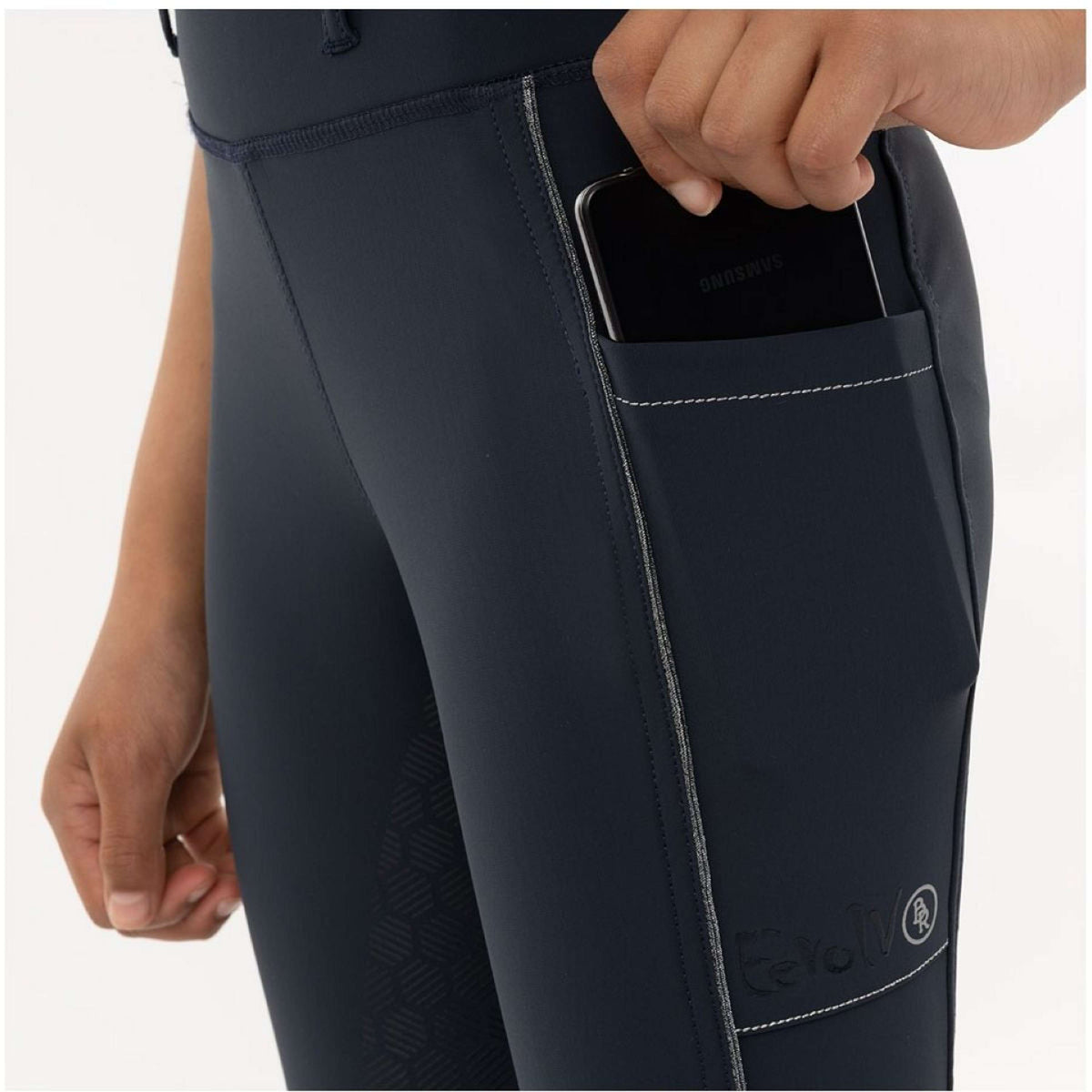 BR Breeches Eevolv Elke Silicon Seat Kids Blueberry