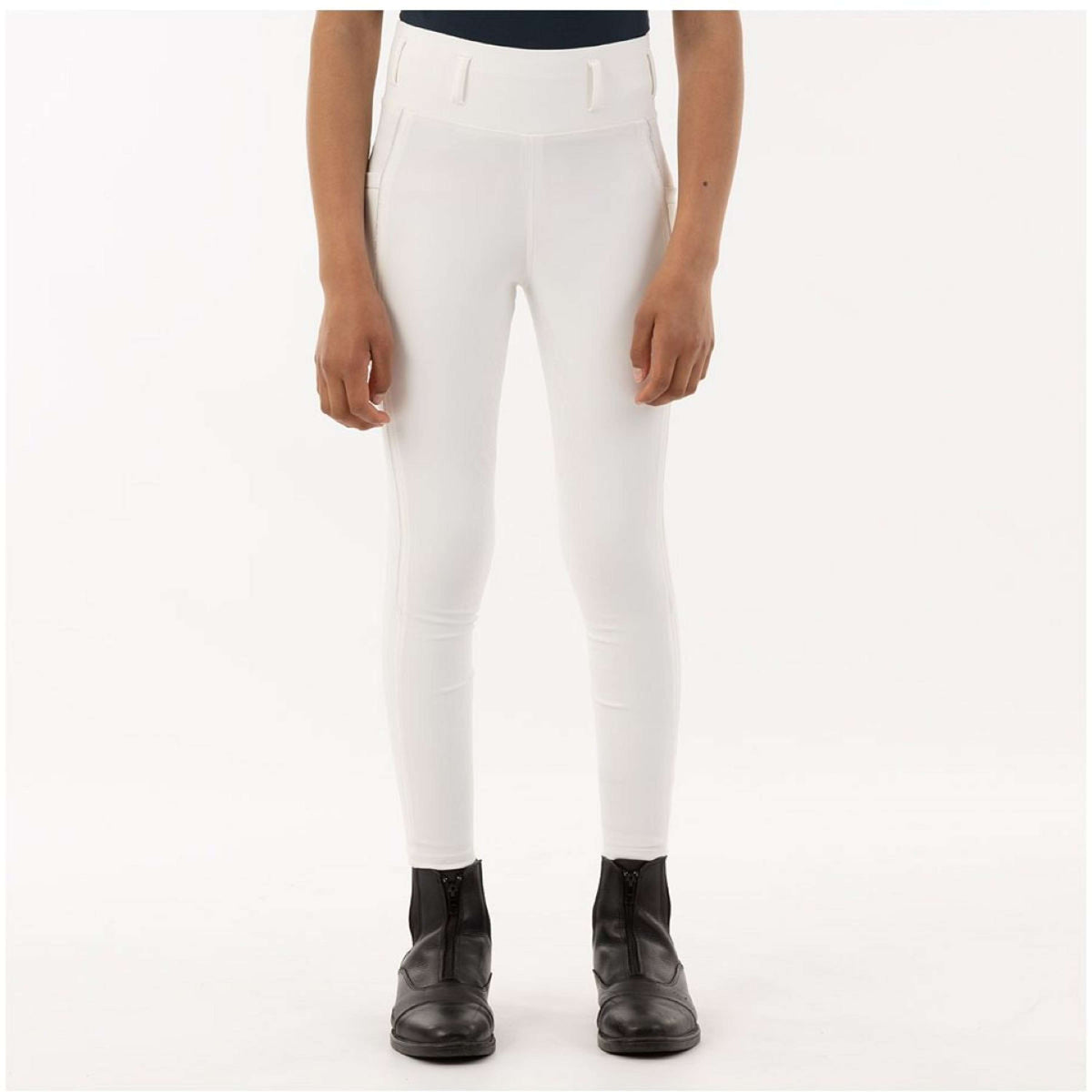 BR Breeches Eevolv Elke Silicon Seat Kids Snow White