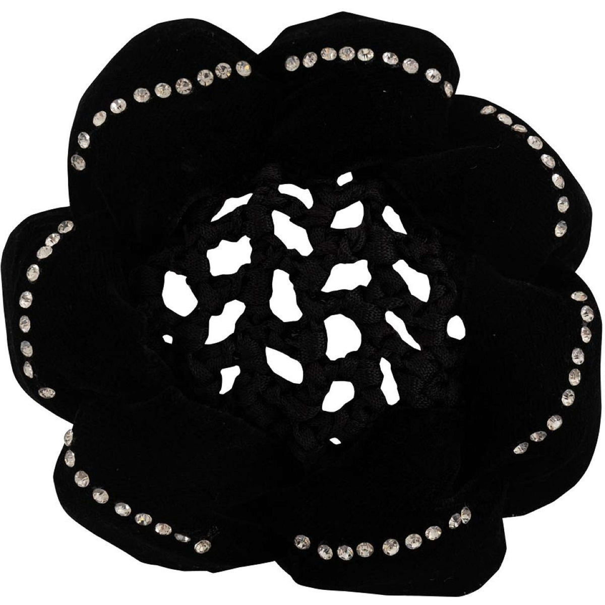 BR Scrunchie Magnolia with a Hairnet Black