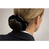 BR Scrunchie Magnolia with a Hairnet Black