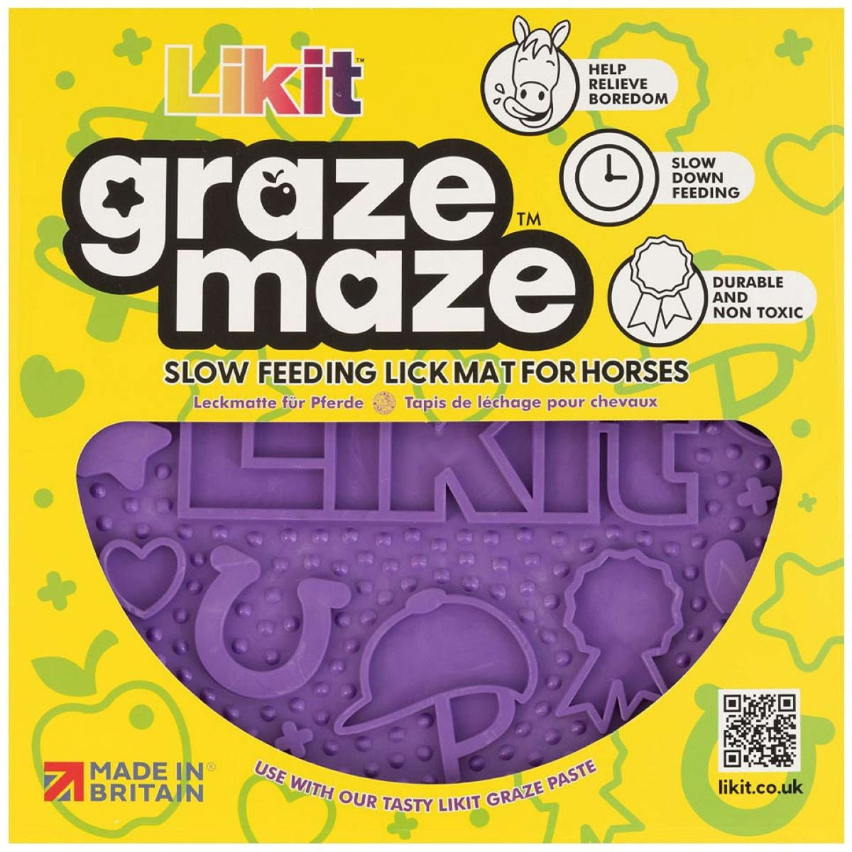 Likit Licking Mat Graze Maze Purple