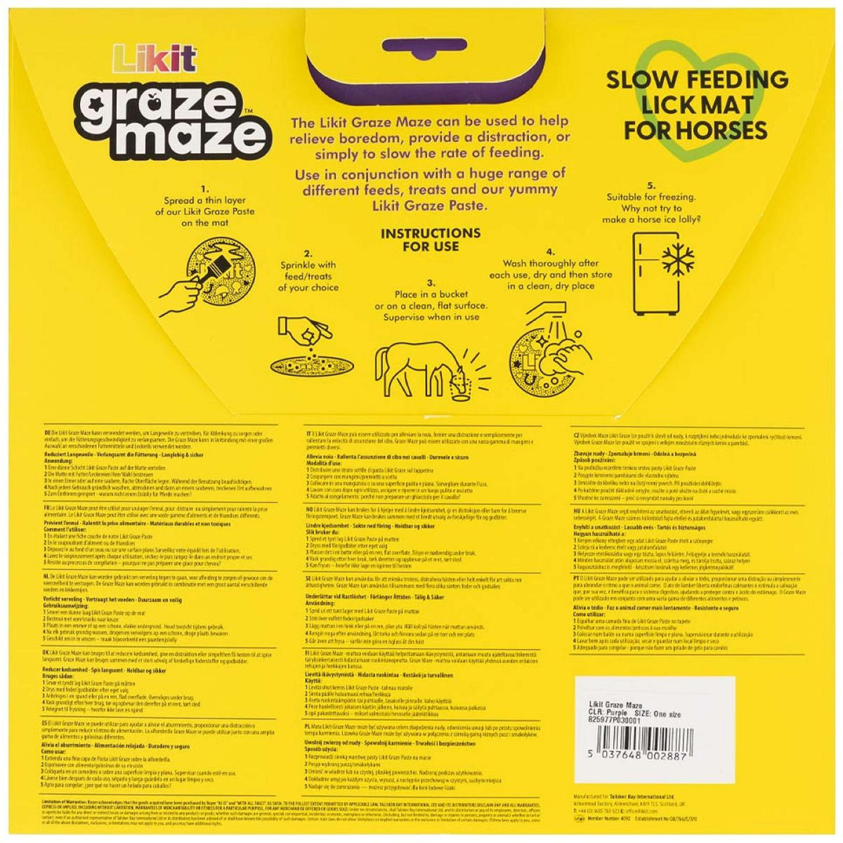 Likit Licking Mat Graze Maze Purple