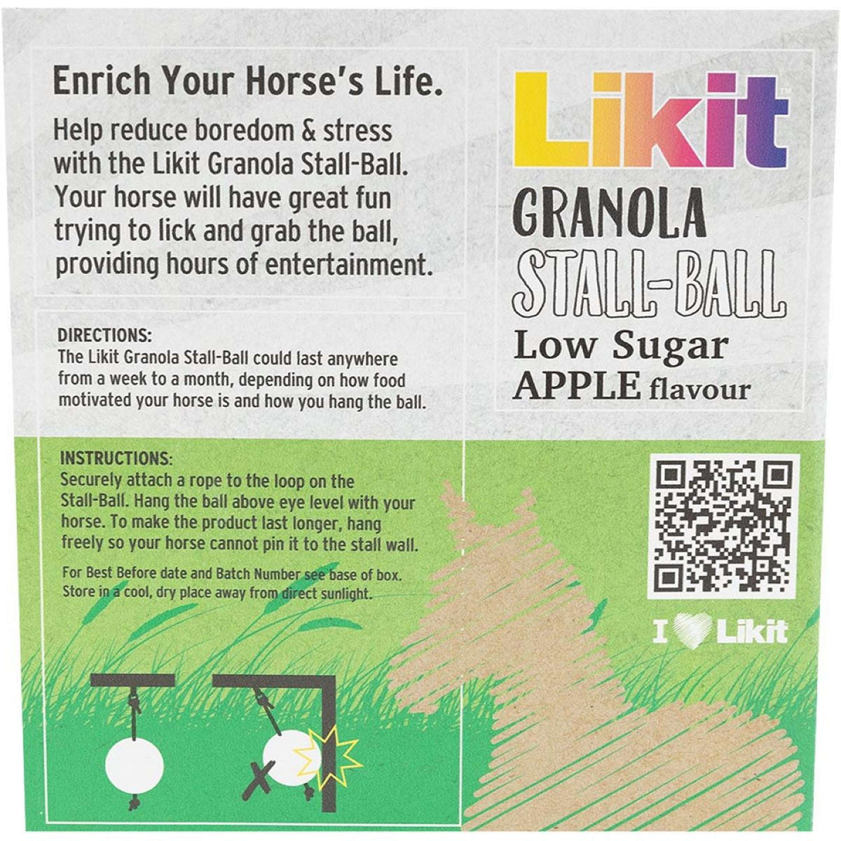 Likit Stable Ball Granola Low Sugar Apple