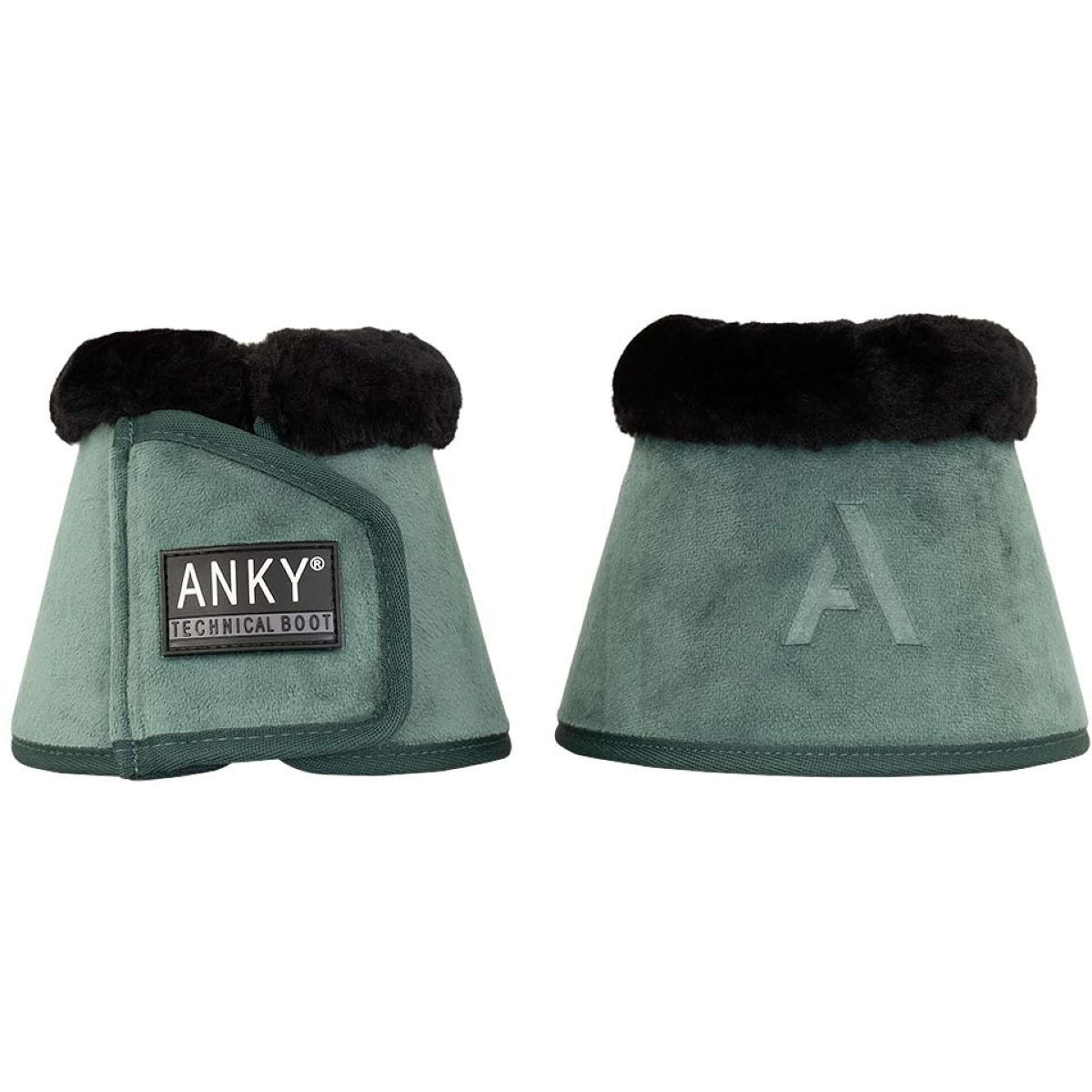 ANKY Bell Boots Velvet Fur ATB242004 Silver Pine