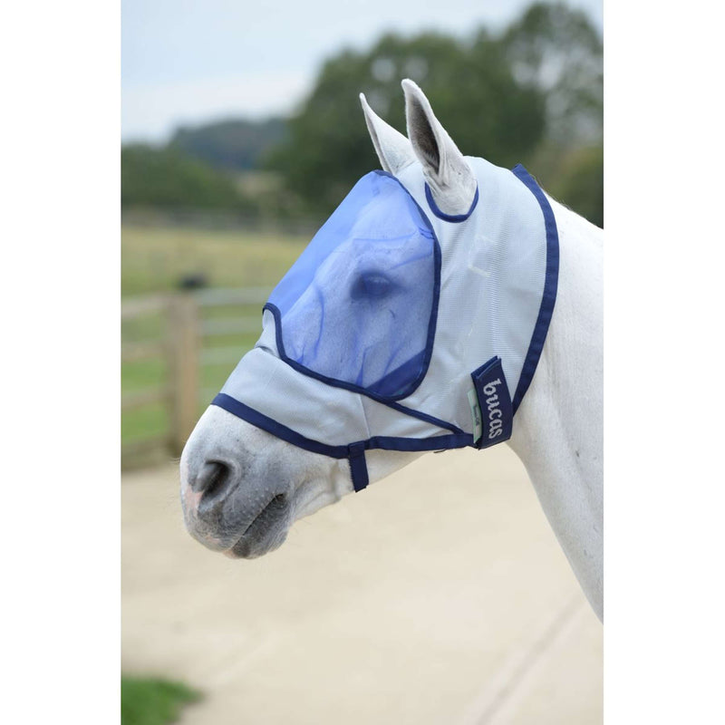 Bucas Buzz-Off Flymask Delux Blue