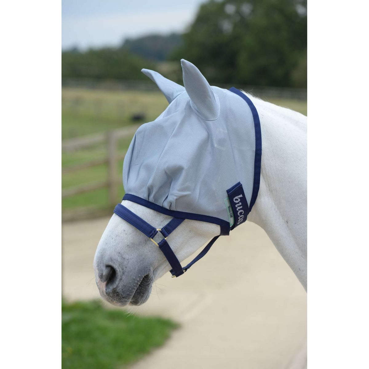 Bucas Buzz-Off Fly Mask Blue